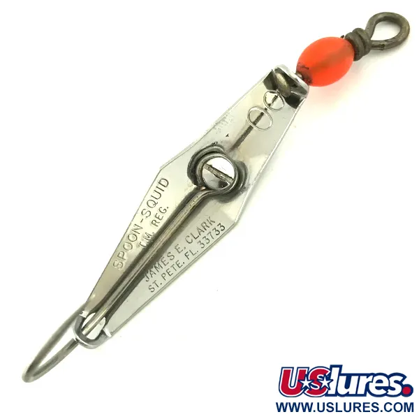 James E. Clark Clark Spoon Cucharilla, Níquel/Rojo, 5g, Antihierba, #5685