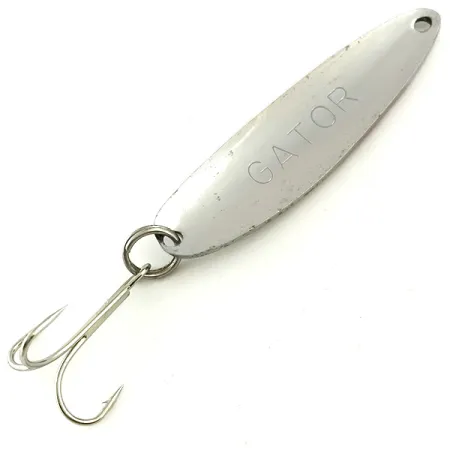 Cucharilla Gator, Níquel / Holograma Rosa, 16g, Acero Inox, #5688