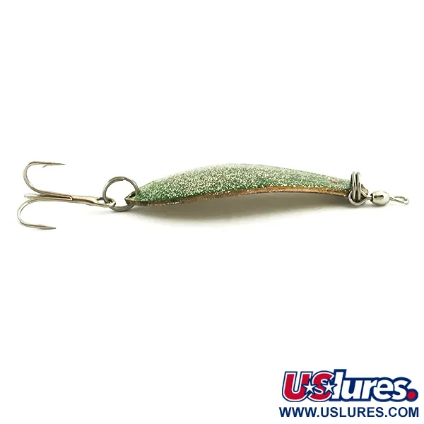 Prescott Spinner Little Doctor 255 Cucharilla, Golden/Green Glitter, 7g, #5689