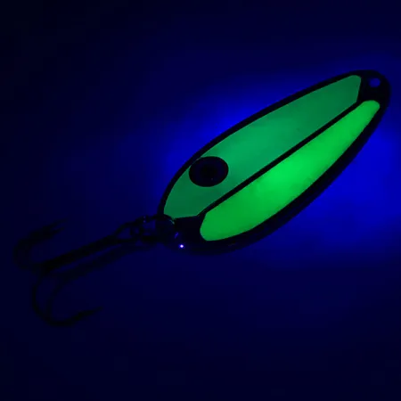 Pro King Pro Spoon Cucharilla, Amarillo/Verde/Níquel, 8,5g, Glow, #5690