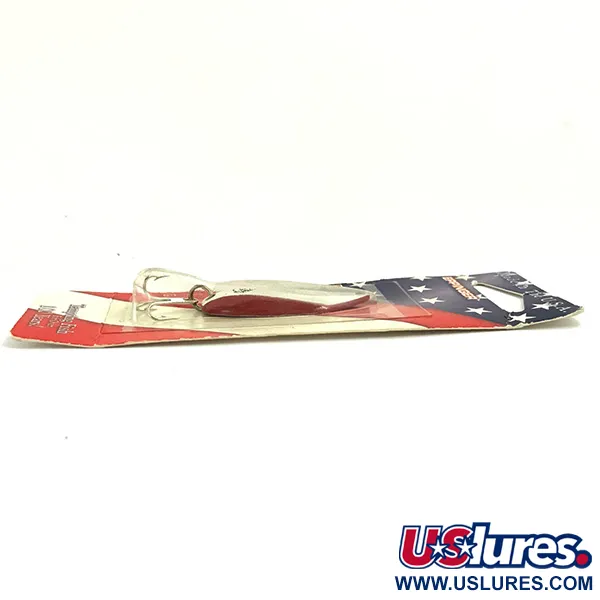 Eppinger Dardevle Cucharilla, Rojo / Blanco / Níquel, 7g, Dorso Níquel, #5692