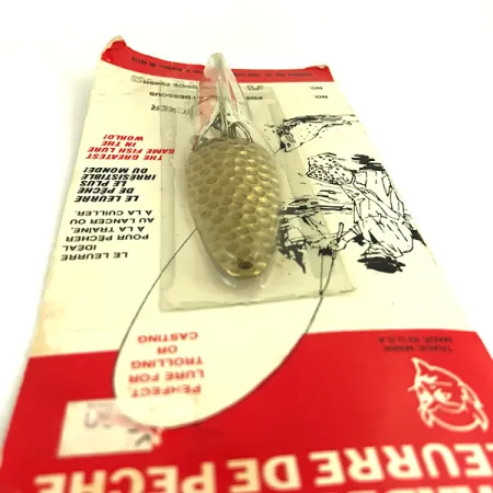 Dardevle Imp Klicker Ondulante, Latón Martilleado, 11g, Hojas, #5699