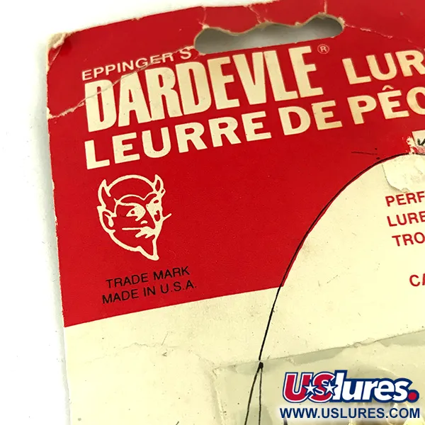 Dardevle Imp Klicker Ondulante, Latón Martilleado, 11g, Hojas, #5699