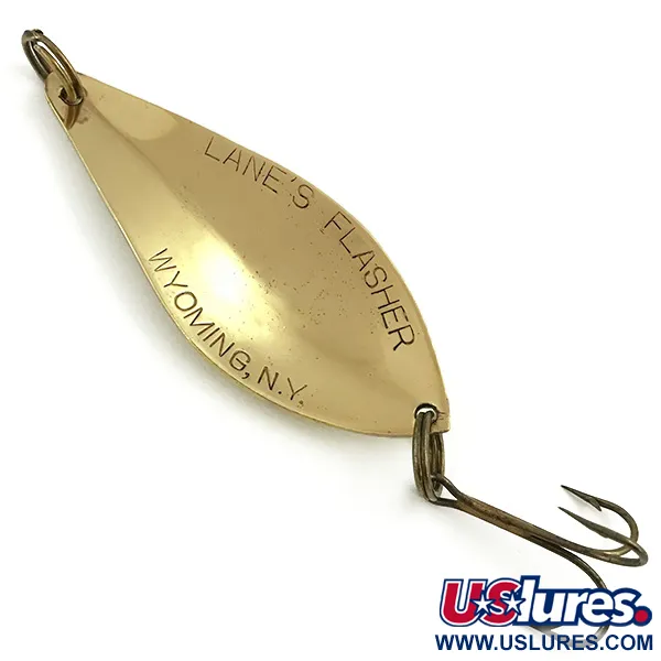 Lanes Tackle & Bait Lane's Flasher Cucharilla, Oro, 14g, Vintage, #5716