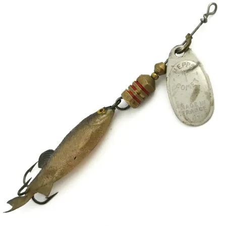 Mepps Comet Mino 1 Cucharilla, Plata, 4.6g, Pez de Vinilo, #5736