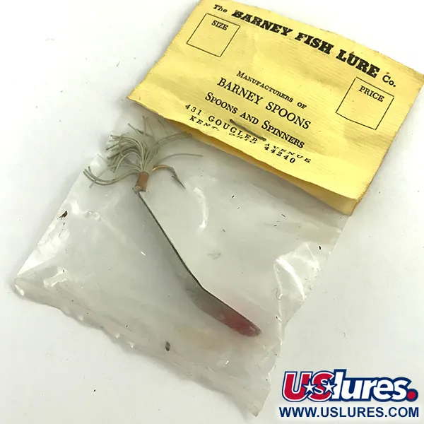 Weedless Barney Spoon Cucharilla, Blanco / Rojo, 7g, Antialgas, #5739