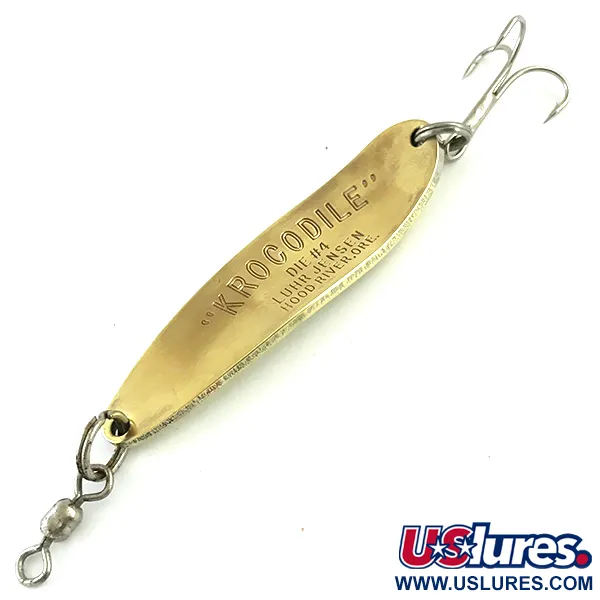 Luhr Jensen Krocodile Die #4 Cucharilla, Latón, 19g, Clásica, #5778