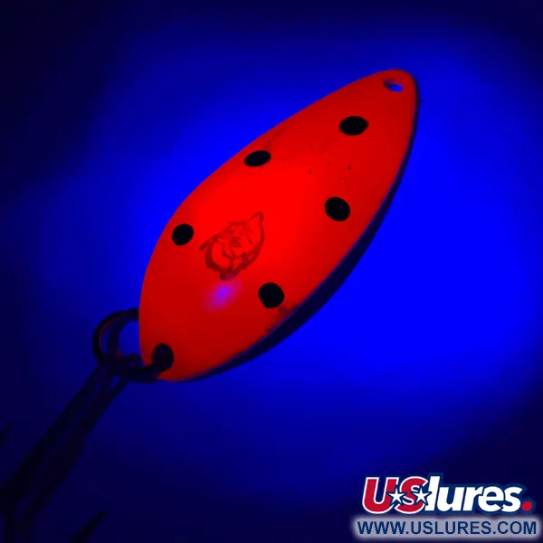Eppinger Dardevle Devle Dog 7700 Cucharilla, Rojo/Níquel, 14g, UV, #5783