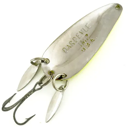 Eppinger Dardevle Imp Klicker UV Cucharilla, Amarillo/Rojo/Níquel, 11g, #5788