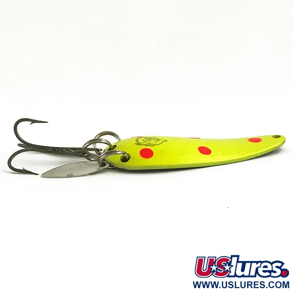 Eppinger Dardevle Imp Klicker UV Cucharilla, Amarillo/Rojo/Níquel, 11g, #5788