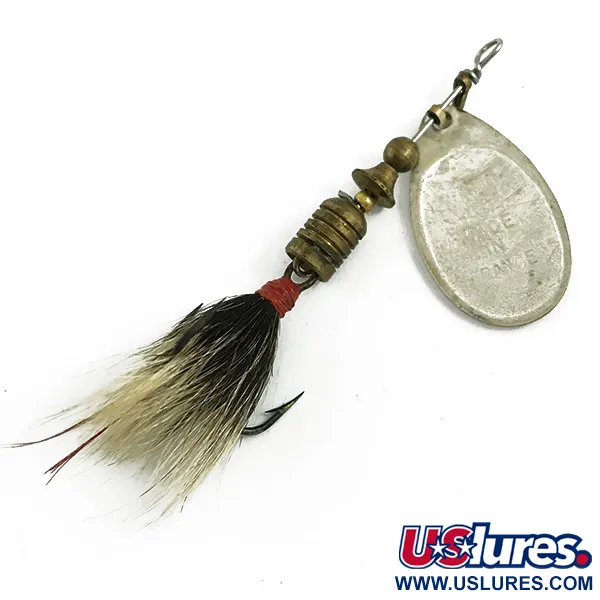 Mepps Aglia 3 dressed Cucharilla, Plata, 7,3g, Pelo natural, #5830