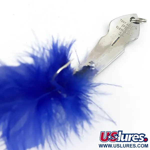 Tony Accetta Pet Spoon 14 Cucharilla Antialgas, Níquel/Azul, 7g, #5857