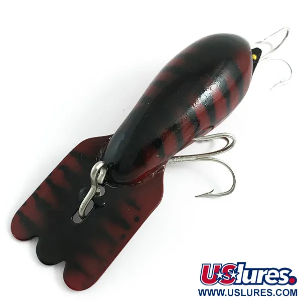 Fred Arbogast Mud Bug Señuelo, Rojo Oscuro, 14g, Babero Metal, #5863
