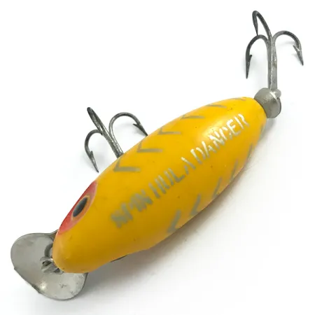 Fred Arbogast Spin Hula Dancer Señuelo, Amarillo, 6.5g, Metal, #5864