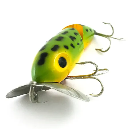 Fred Arbogast Jitterbug Jointed Señuelo Superficie, Frog, 10g, #5868