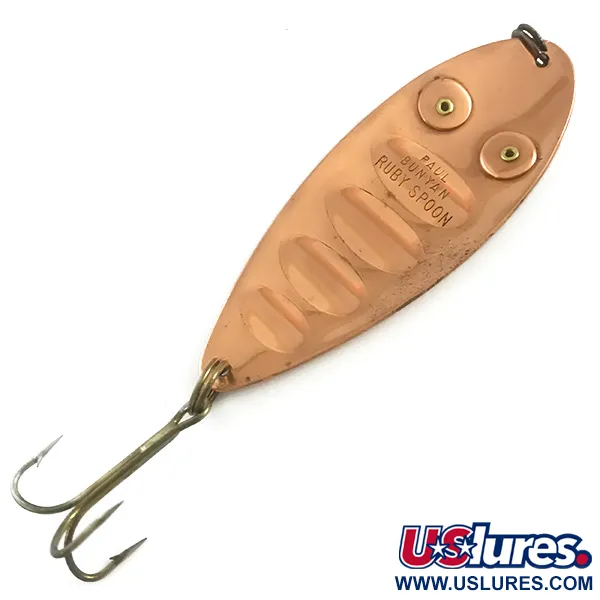 Paul Bunyan Ruby Spoon Cucharilla, Cobre/Ojos Rojos, 25g, Vintage, #5883