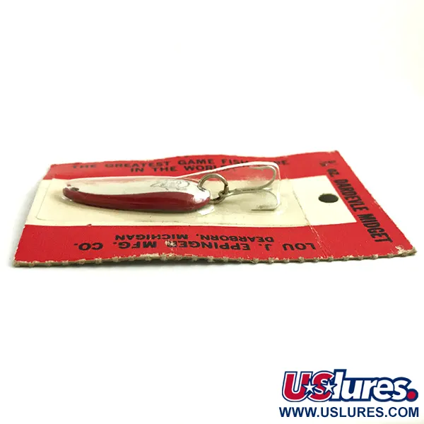 Eppinger Dardevle Midget Cucharilla, Rojo/Blanco, 6g, Vintage, #5894