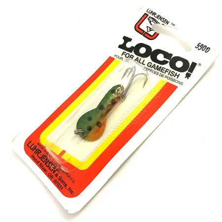 Luhr Jensen Loco 1UV Cucharilla, Perca, 4g, Acabado UV, #5900