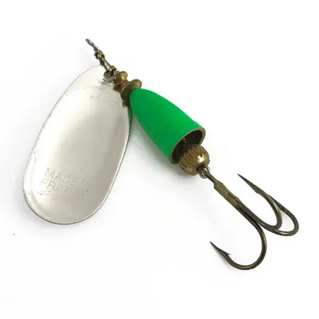 Blue Fox Super Vibrax 5 UV Cucharilla, Plata / Verde, 13g, UV, #6104