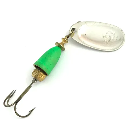 Blue Fox Super Vibrax 3 UV Cucharilla, Plata/Verde, 8g, UV, #5927