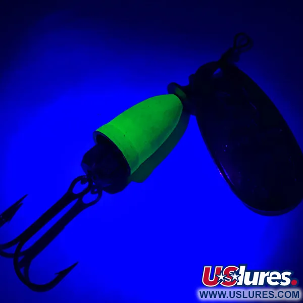 Blue Fox Super Vibrax 3 UV Cucharilla, Plata/Verde, 8g, UV, #5927