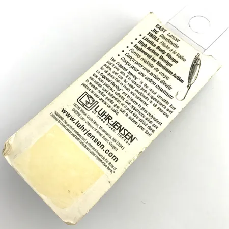 Luhr Jensen Crippled Herring Cuchara, Blanco/Verde UV Glow, 21g, #5921