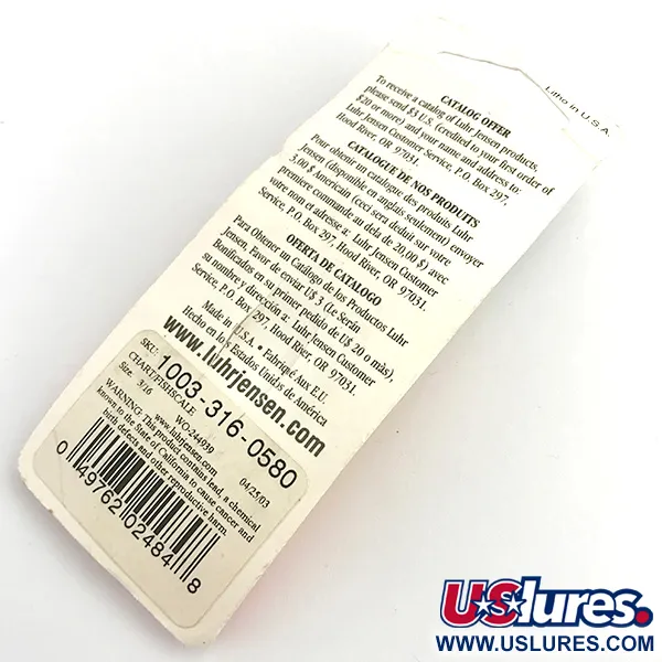 Luhr Jensen Krocodile UV Cucharilla, Yellow, 7g, UV Finish, #5922