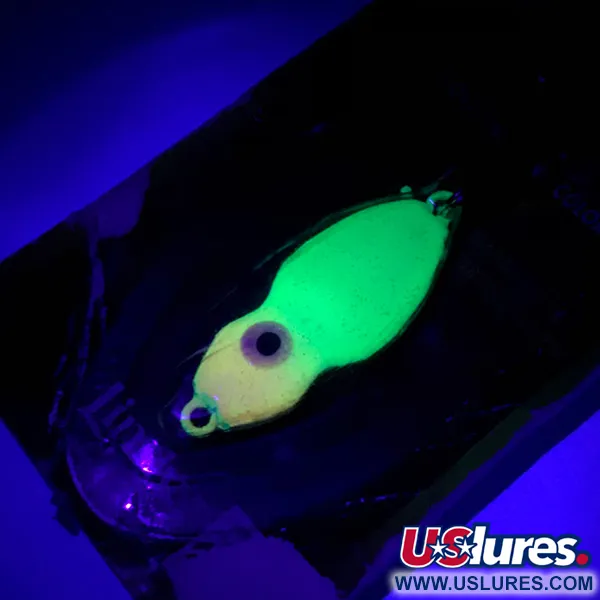 Lindy Frostee Jigging Spoon, Chartreuse UV Glow, 7g, Brillo UV, #5924