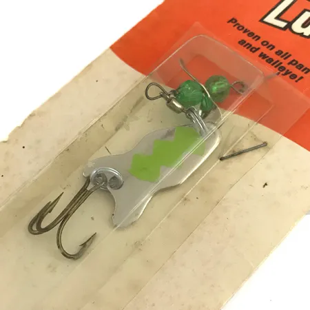 Brad’s FISHERMAN'S LUCK UV Cucharilla, Níquel/Verde, 7g, UV, #5925