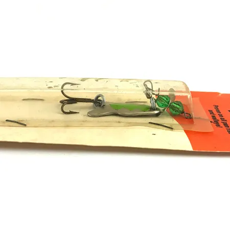 Brad’s FISHERMAN'S LUCK UV Cucharilla, Níquel/Verde, 7g, UV, #5925