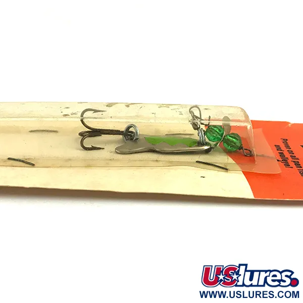 Brad’s FISHERMAN'S LUCK UV Cucharilla, Níquel/Verde, 7g, UV, #5925