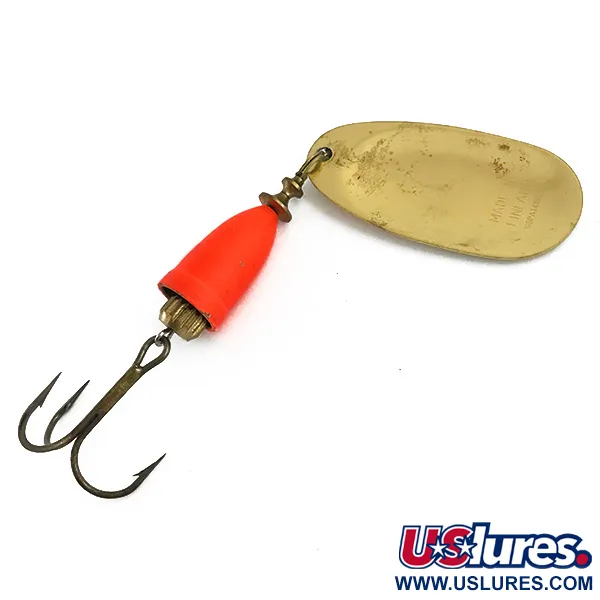 Blue Fox Super Vibrax 5 UV Cucharilla, Oro/Naranja, 13g, Efecto UV, #5931