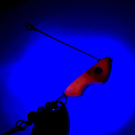 Erie Dearie Walleye Killer Cucharilla, Níquel / Rojo, 14g, UV, #5932