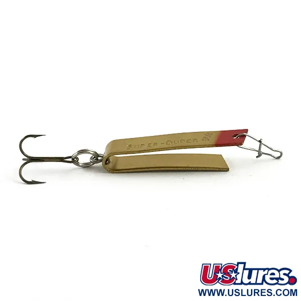 South Bend Super-Duper 502 Cucharilla, Oro/Rojo, 2,5g, Clásica, #5952