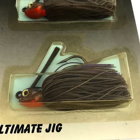 DUH Ultimate Weedless Jig UV Jig anti-algas, Marrón / Rojo, 12g, #6294