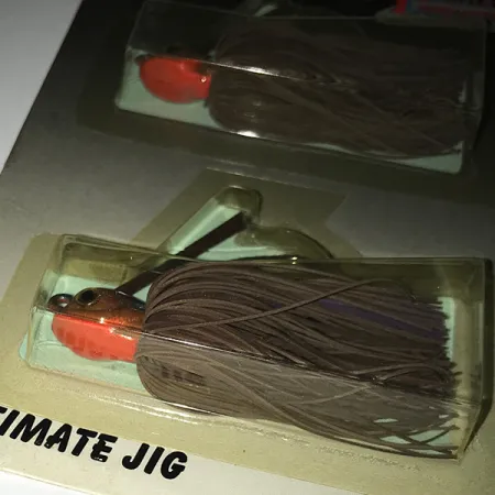 DUH Ultimate Weedless Jig UV Jig anti-algas, Marrón / Rojo, 12g, #6294
