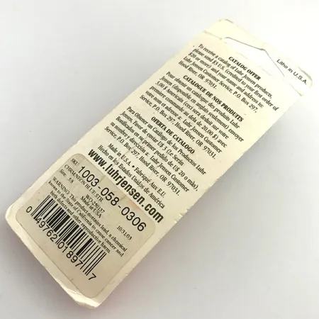 Luhr Jensen Krocodile Die #4 Cucharilla, Níquel/Azul, 17,7g, #1003-058-0306