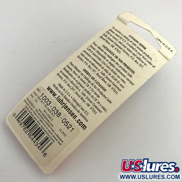 Luhr Jensen Krocodile Die #3 UV Cucharilla, Trucha Arcoíris, 10g, #5958