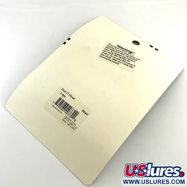 DUH!!! Head jig heads kit, Blanco / Negro, 7g, Anzuelo Offset, #6295