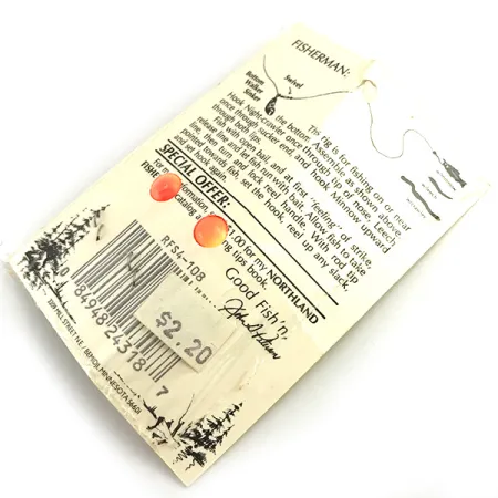 Northland Live Fishing Bait Roach Rig UV Montaje, Naranja, UV, #5967