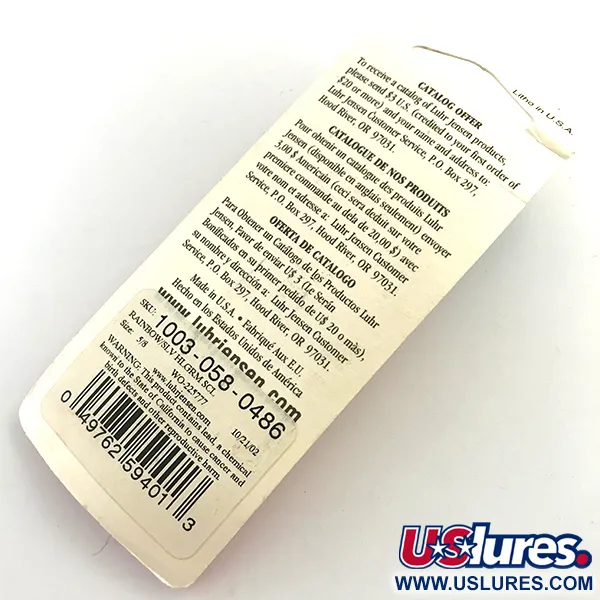 Luhr Jensen Krocodile Die #4 Cucharilla, Rainbow, 19g, #1003-058-0486