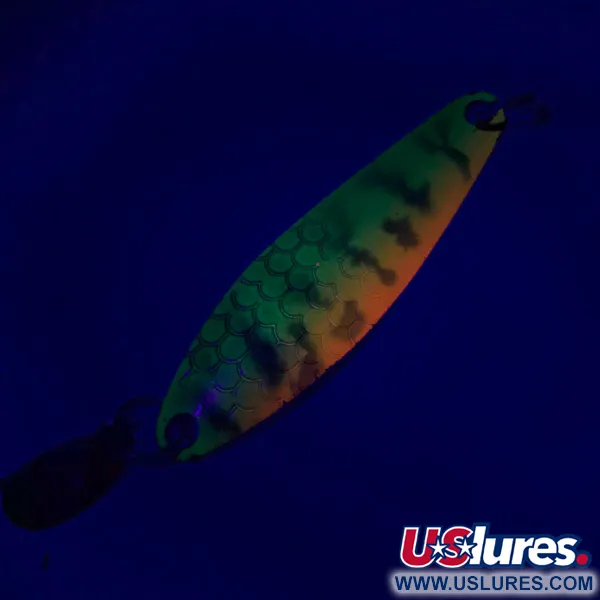 Luhr Jensen Needlefish 2 Cucharilla, Fire Tiger, 2.66g, Hoja, #5975