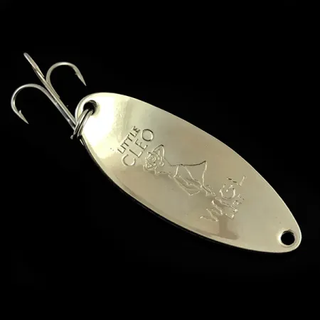 Cucharilla Seneca Little Cleo (Hula Girl) Glow, Blanco/Naranja/Níquel, 14g, #5978