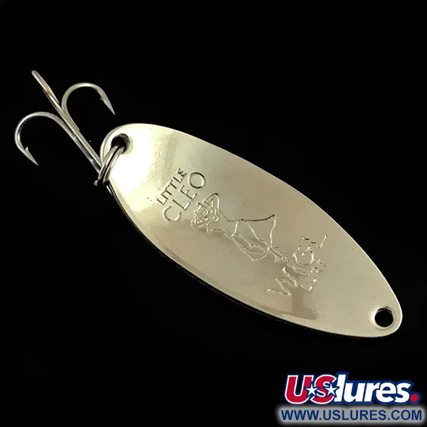 Cucharilla Seneca Little Cleo (Hula Girl) Glow, Blanco/Naranja/Níquel, 14g, #5978