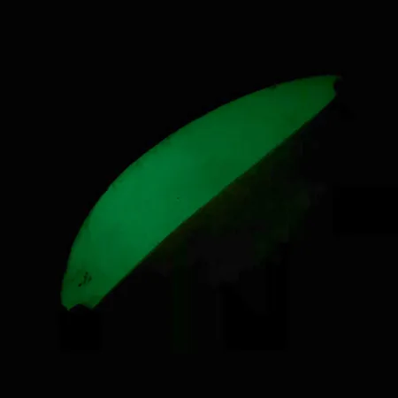 Cucharilla Seneca Little Cleo (Hula Girl) Glow, Blanco/Naranja/Níquel, 14g, #5978