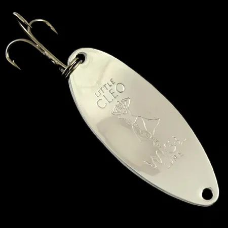 Little Cleo (Hula Girl) Glow Cucharilla, Blanco/Naranja, 18g, #5982