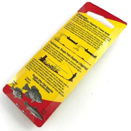 Johnson Crappie Buster Tubes Vinilos, Blanco/Chartreuse, 4,5cm, #5987