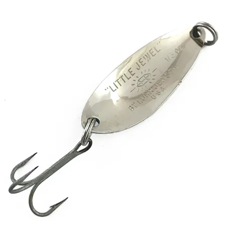 Luhr Jensen Little Jewel Cuchara, Níquel martilleado/Azul, 9g, #5997