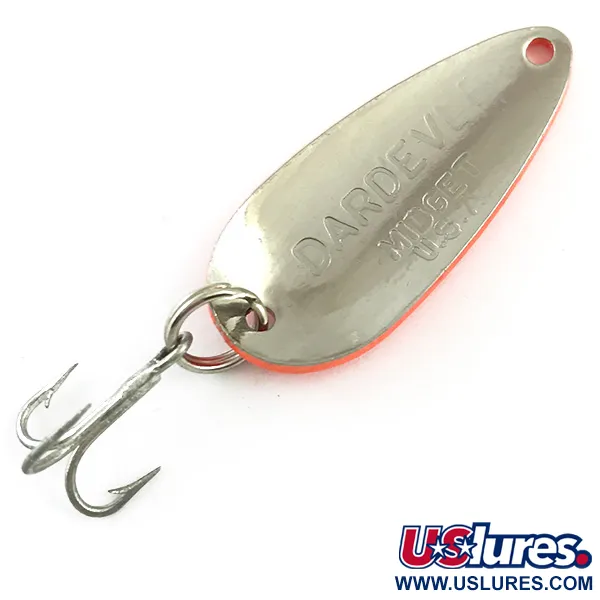 Eppinger Dardevle Midget Cucharilla, Red / Black / Nickel, 6g, UV, #6027