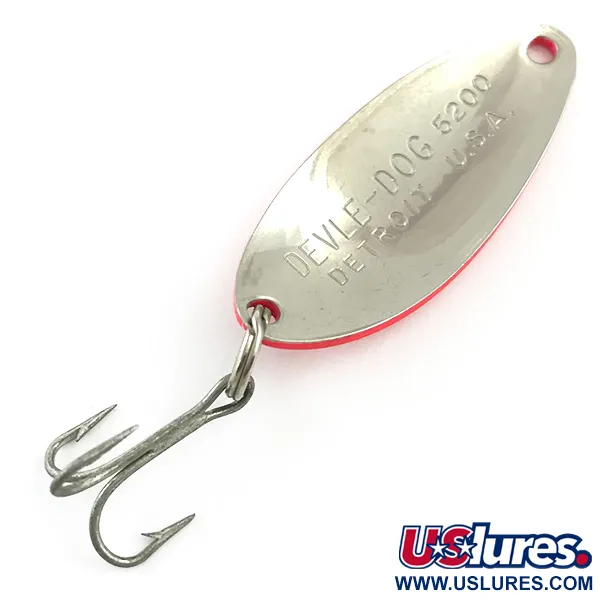 Cucharilla Eppinger Dardevle Devle Dog 5200 UV, Rojo/Negro, 7g, #6028